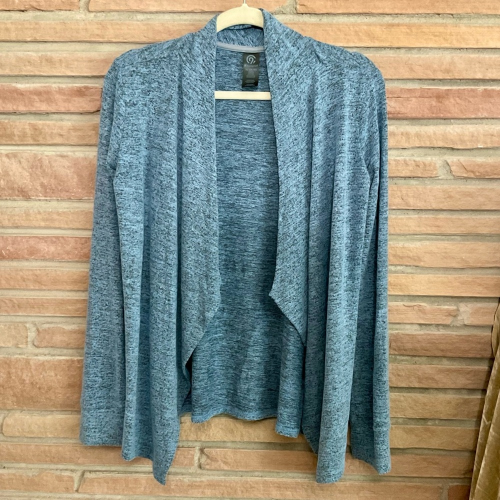 Women’s Champion Drape Front Cardigan Blue XL